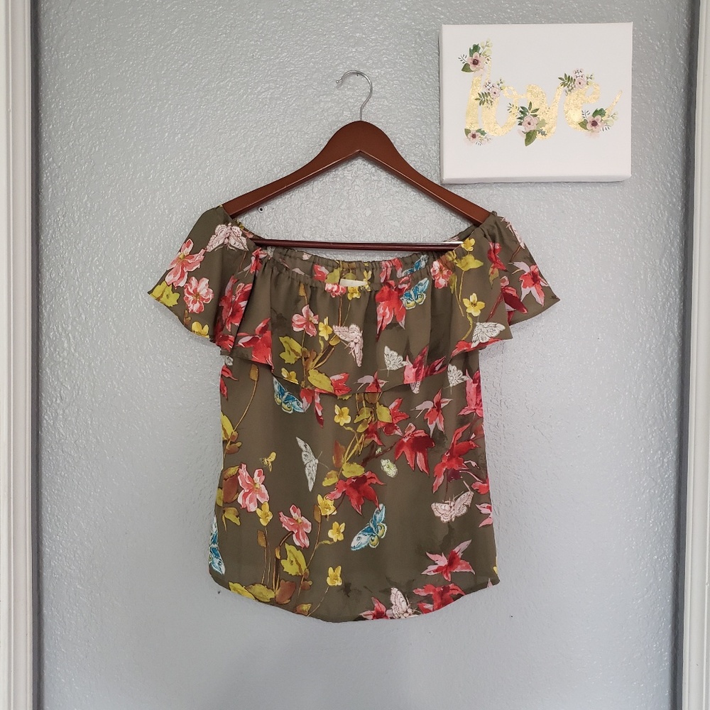 Anthro Maeve off the shoulder blouse XS